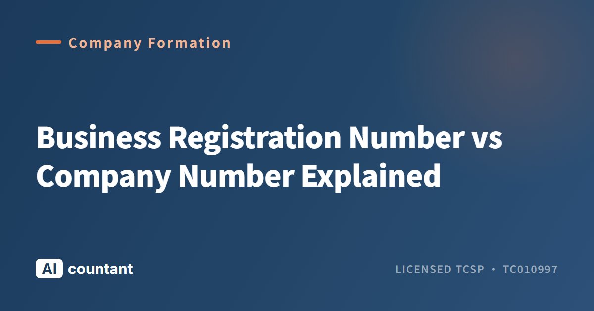 Business Registration Number vs Company Number Explained